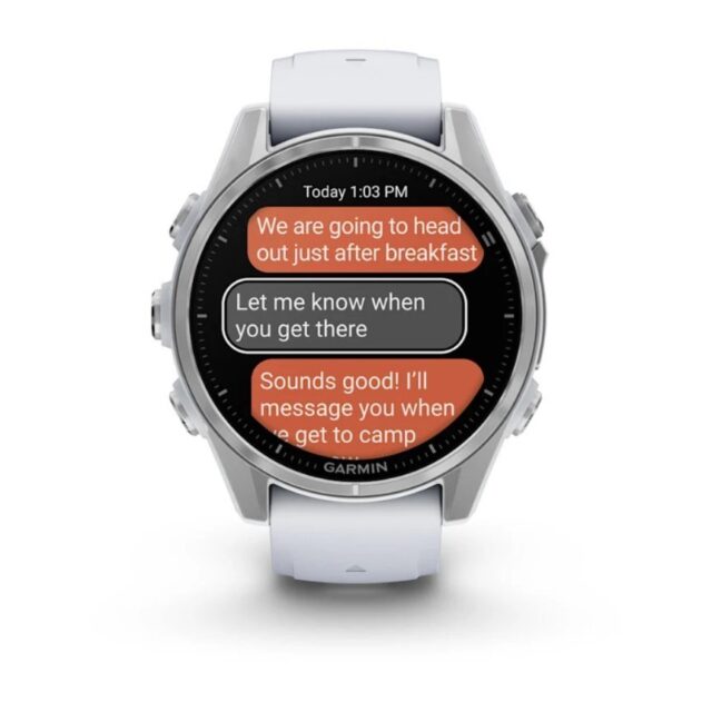 Garmin Fenix 8 3.3 cm (1.3 ) AMOLED 43 mm Digital 416 x 416 pixels Touchscreen Silver Wi-Fi GPS (satellite) - imagine 6