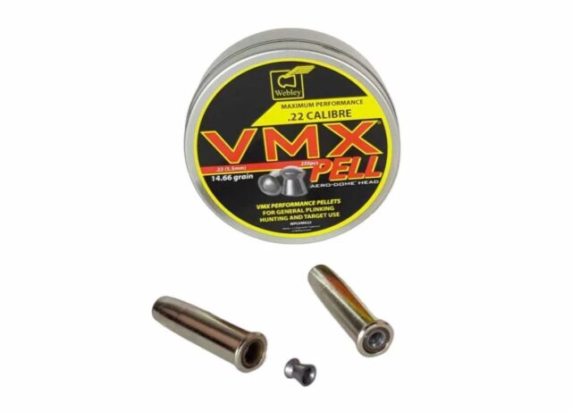 WEBLEY MKVI .455 Police cal.5.5 mm Diabolo cartridge revolver 6-shot. 4’ barrel CO2 Battlefield Ekp to17J - imagine 4