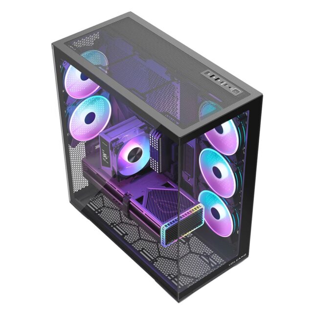 MODECOM Volcano SPACE XL ARGB FULL TOWER 5F Black - imagine 14