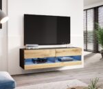 Cama TV stand VIGO NEW 30/140/40 black/wotan oak - imagine 3