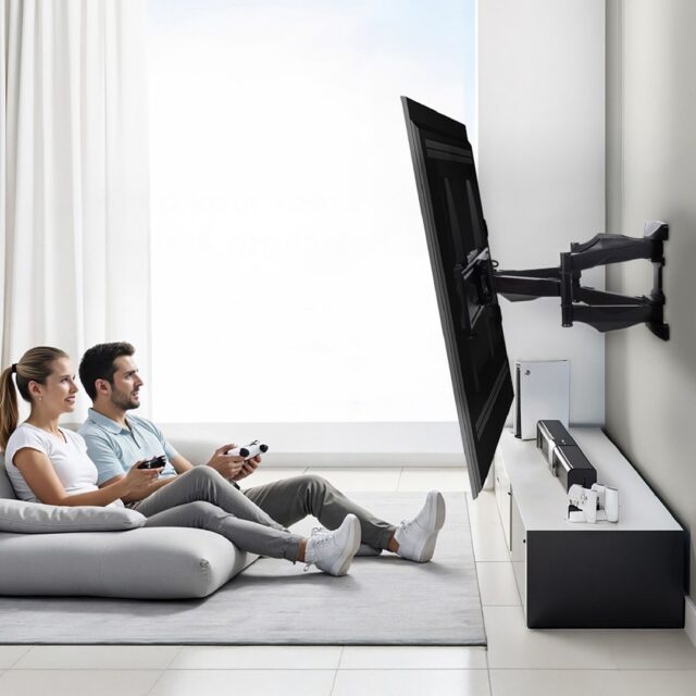 Maclean MC-781 TV mount 177.8 cm (70 ) Black - imagine 10