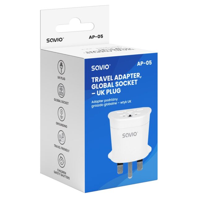 Savio AP-05 power adapter/inverter Indoor 2500 W White - imagine 5