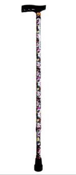 Walking stick aluminium decorative Flowers