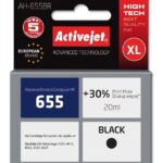 Activejet AH-655BR ink for HP printer; HP 655 CZ109AE replacement; Premium; 20 ml; black