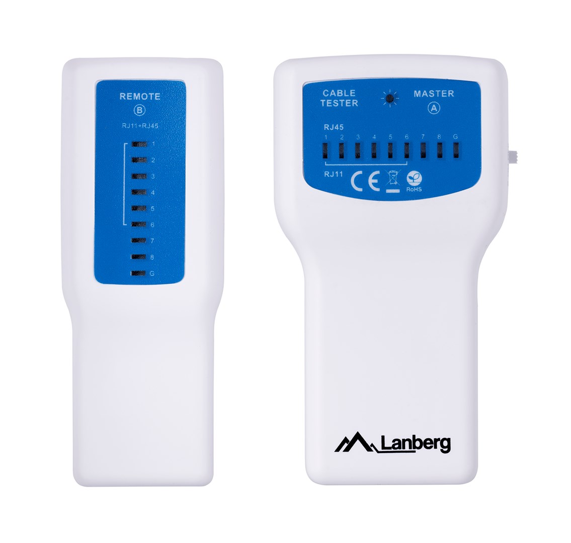 cps-2aeaa15f4470647231e1a902eb129e57-2026-01-13-23-30-24 Lanberg NT-0402 network cable tester PoE tester Blue White - imagine 1