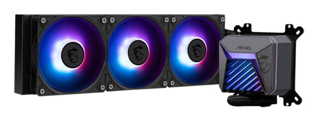 MSI MAG Coreliquid A15 360 Motherboard  Processor All-in-one liquid cooler 12 cm Black 1 pc(s) - imagine 6