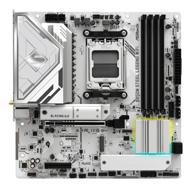 Asrock B850M Steel Legend WiFi AMD B850 Socket AM5 micro ATX - imagine 3