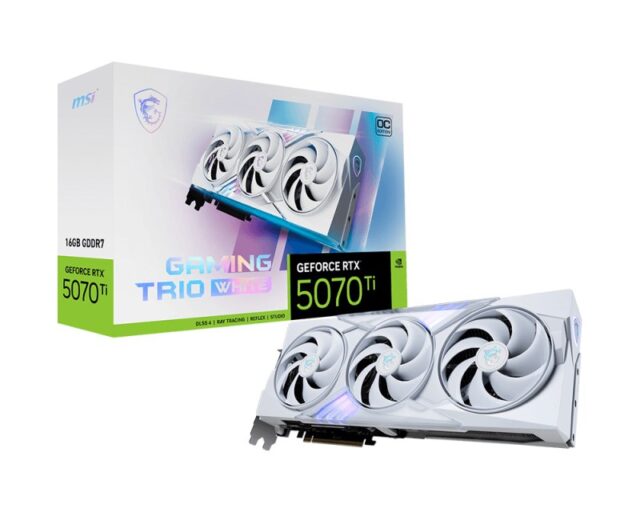 MSI GeForce RTX 5070 Ti 16G GAMING TRIO OC WHITE NVIDIA 16 GB GDDR7 - imagine 7