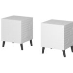 Cama Bedside table NOVA 44x40x52 white matt