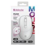 MOUSE DEFENDER FEAM MM-296 RF SILENT WHITE - imagine 3
