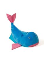 Sako bag pouffe Whale blue-pink L 110 x 80 cm - imagine 2