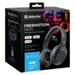 HEADPHONES DEFENDER BLUETOOTH FREEMOTION B695 ANC BALCK - imagine 11