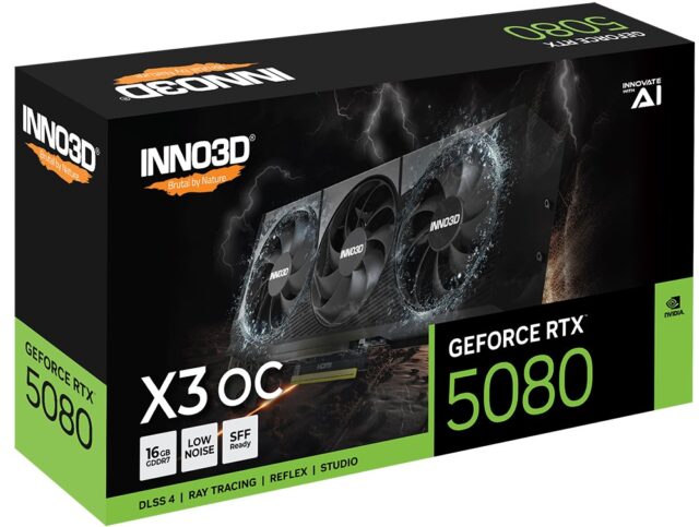 Inno3D GeForce RTX 5080 X3 OS NVIDIA 16 GB GDDR7 - imagine 2