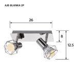 Activejet AJE-BLANKA 2P ceiling lamp - imagine 2