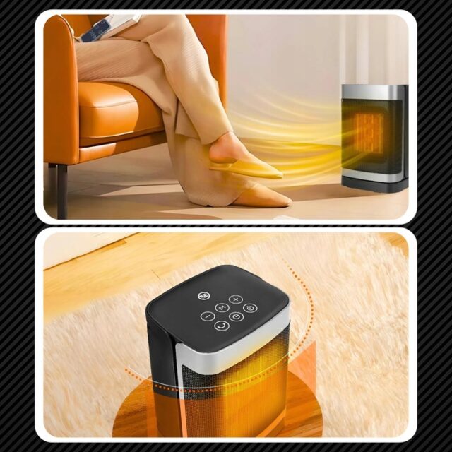 EXTRALINK GRZEJNIK ELEKTRYCZNY KOLUMNOWY CERAMICZNY FARELKA 1500W PILOT LED - imagine 5