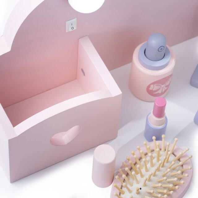 PROMIS Wooden dressing table with lighting - imagine 3