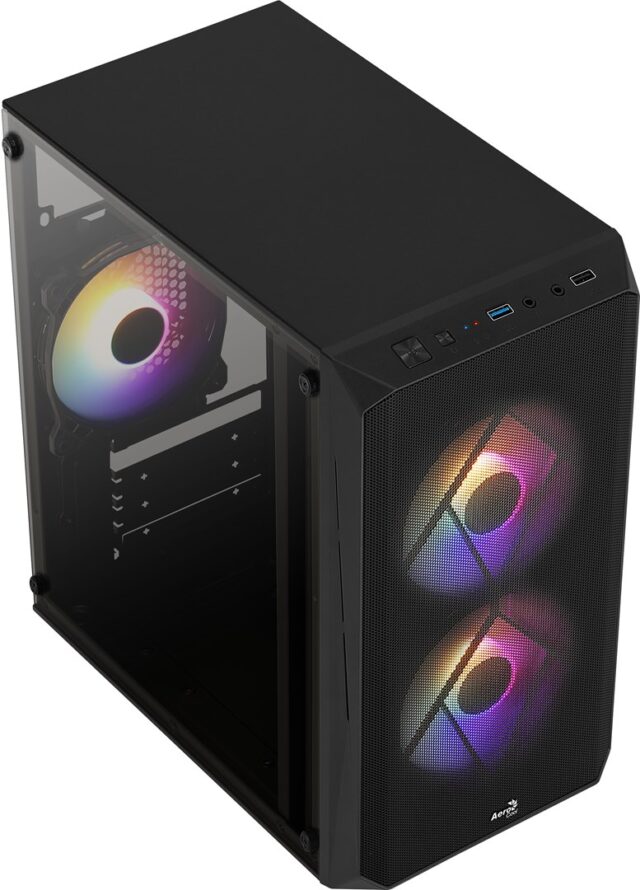 Aerocool CS107V2 computer case Mini Tower Black - imagine 5