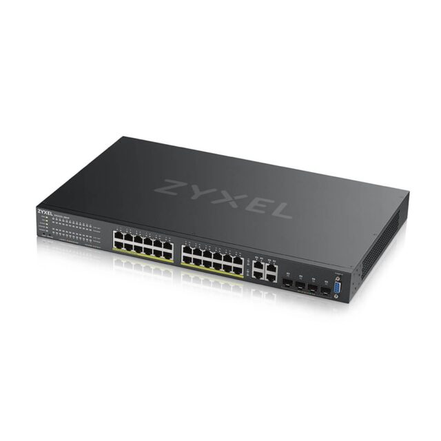 Zyxel GS2220-28HP-EU0101F network switch Managed L2 Gigabit Ethernet (10/100/1000) Power over Ethernet (PoE) Black - imagine 4