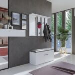 Hanger + mirror PARMA 100x15x.81.5 cm  White - imagine 4