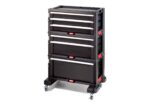 Keter Tool Rack on wheels 6 drawers Black