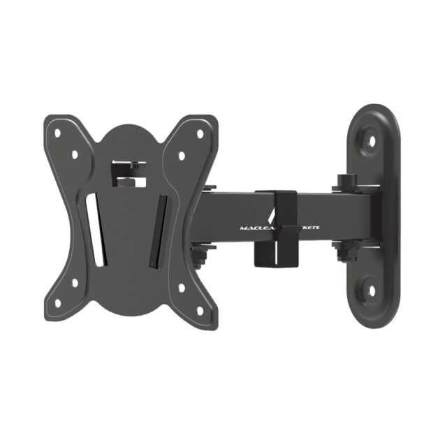 Maclean MC-416 TV Monitor Wall Mount 13 -32  30kg Tilt Rotate max. VESA 100x100 Black Powder Coating LED OLED LCD Universal Bracket Holder - imagine 10