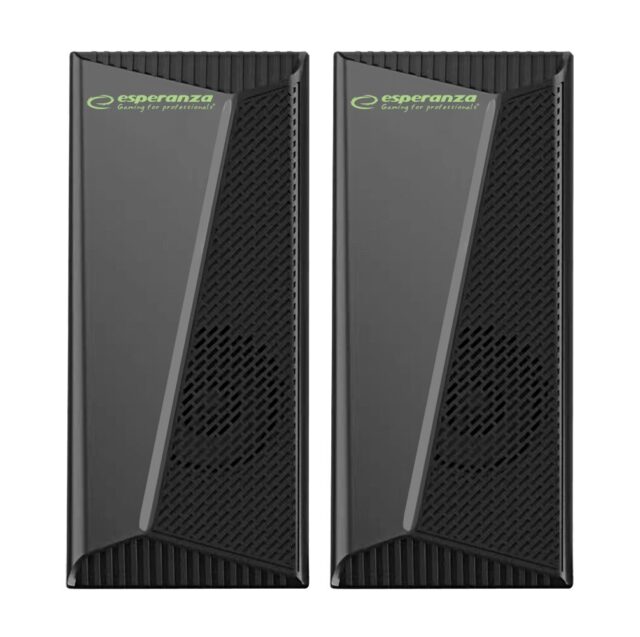 Esperanza EGS106 Speakers 2.0 LED Black 6W - imagine 4