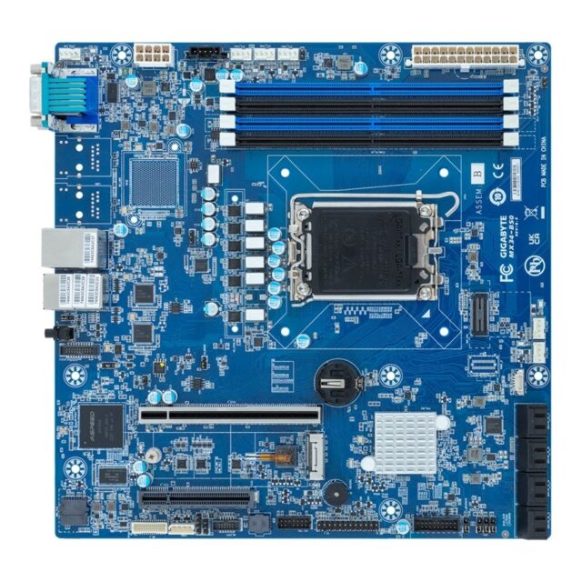 Motherboard - Gigabyte MX34-BS0 1x LGA 1700 Intel® Xeon® E-2400 / 6300 Intel® Pentium® Gold G7400 / G7400T Intel® C262 - imagine 3