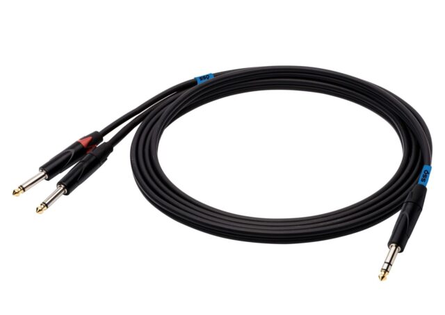 SSQ JSJM1 SS-1452 Cable Jack Stereo - 2x Jack Mono 1 m Black - imagine 2