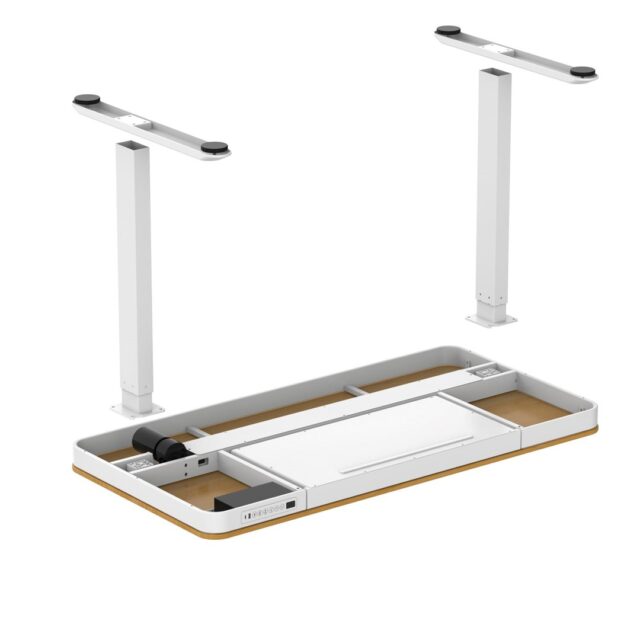 Activejet desk with electric height adjustment 140x70 ET119W-C white/oak - imagine 12