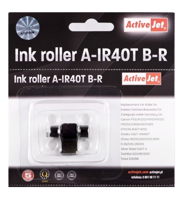 Activejet A-IR40T color roller set (replacement for Epson IR40T; Supreme; black  magenta  5 pcs) - imagine 2