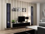 Cama TV Stand VIGO '180' 30/180/40 white/black gloss - imagine 10