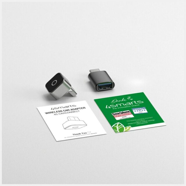 Adapter samochodowy 4smarts transmiter    Bluetooth Carplay/Android Auto srebrny - imagine 6