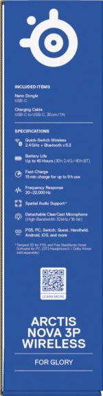 Steelseries Arctis Nova 3P Wireless Headphones - imagine 12