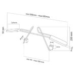 Maclean MC-870 Universal Car Hanger For Headrest Seat Bracket Car Coat Hanger Black - imagine 9