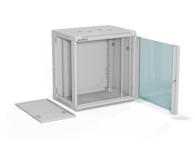 ALANTEC Racking cabinet 19  12U 600x450  Grey FLAT PACK - imagine 3