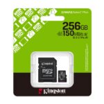 Kingston Technology 256GB microSDXC Canvas Select Plus Gen3 150MB/s A1 Card + Adapter