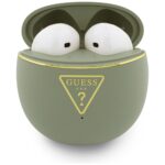 TWS Earphones Guess Gold Line Triangle khaki - imagine 2