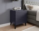 Bedside table NOVA 44x40x52 navy blue matt - imagine 3