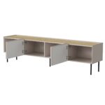 Cama FELLINI TV cabinet 200x40x52 cashmere + oiled oak top - imagine 2