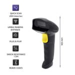 Qoltec 50853 Laser barcode scanner 1D | 2D | Black - imagine 7