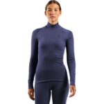 Odlo BL TOP turtle neck l/s ACTIVE WARM long-sleeved thermal underwear  size S  blue - imagine 2