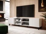 Cama RTV cabinet PAFOS 200x42x52 White matt - imagine 4