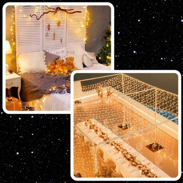 EXTRALINK LAMPKI ŚWIATEŁKA CHOINKOWE 500LED ZEWNĘTRZNE WEWNĘTRZNE BIAŁE CIEPŁE 35M - imagine 9