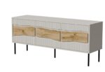 Cama INSERTO 3D TV cabinet 143.5x40x61.5 cashmere + LED - imagine 2