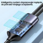 USAMS Kabel U71 USB-C/ Lighning na USB-C1,2m 100W PD Fast Charge czarny/black SJ550USB01(US-SJ550) - imagine 6