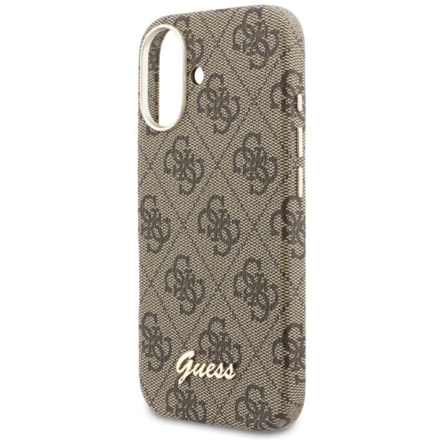 Case Guess 4G Script MagSafe for iPhone   17 brown - imagine 6