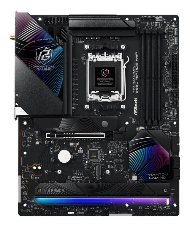 Asrock Phantom Gaming B850 Riptide WiFi AMD B850 Socket AM5 ATX - imagine 2