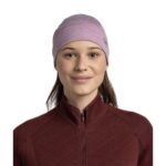 Buff Lightweight Merino Wool Beanie Hat Lilac - imagine 4
