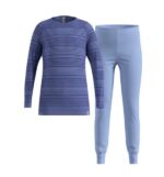 Thermal underwear - Odlo Set long ACTIVE WARM SET size 104 cm Blue