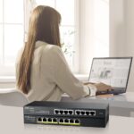 Zyxel GS1915-8EP Managed L2 Gigabit Ethernet (10/100/1000) Power over Ethernet (PoE) Black - imagine 8